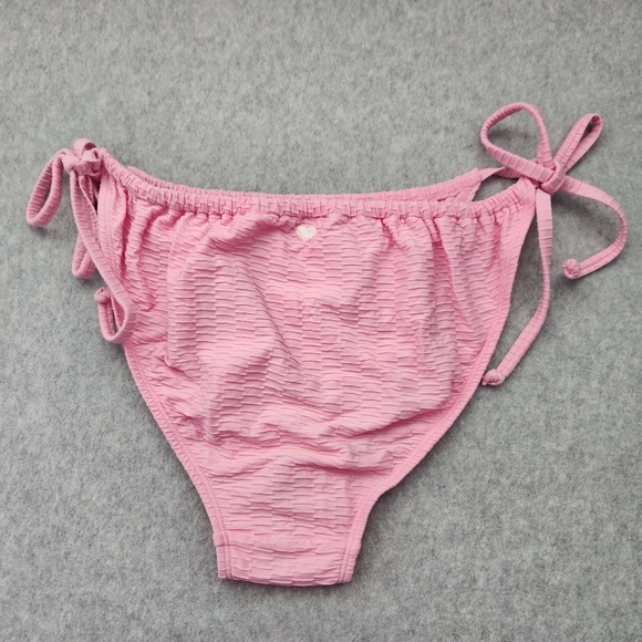 Stoney Clover Lane x Target NWOT Women's Pink Textured String Bikini Bottom Sz L - Picture 5 of 9